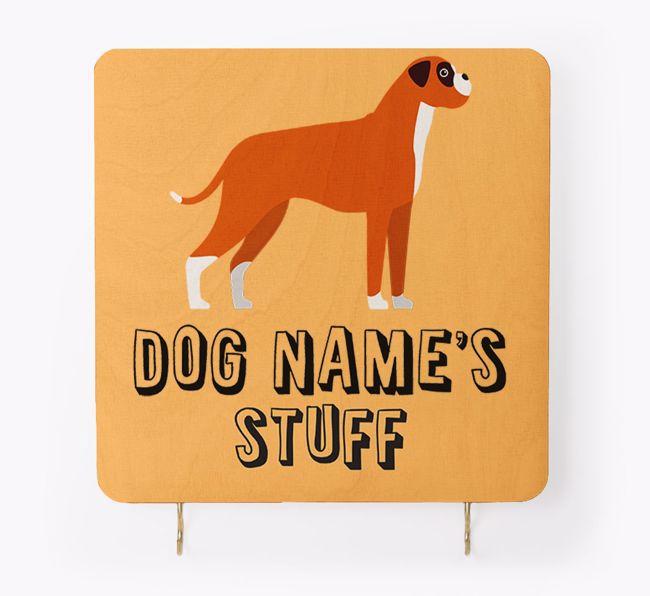 'Dog's Stuff' - Personalised {breedFullName} Lead & Collar Hanger